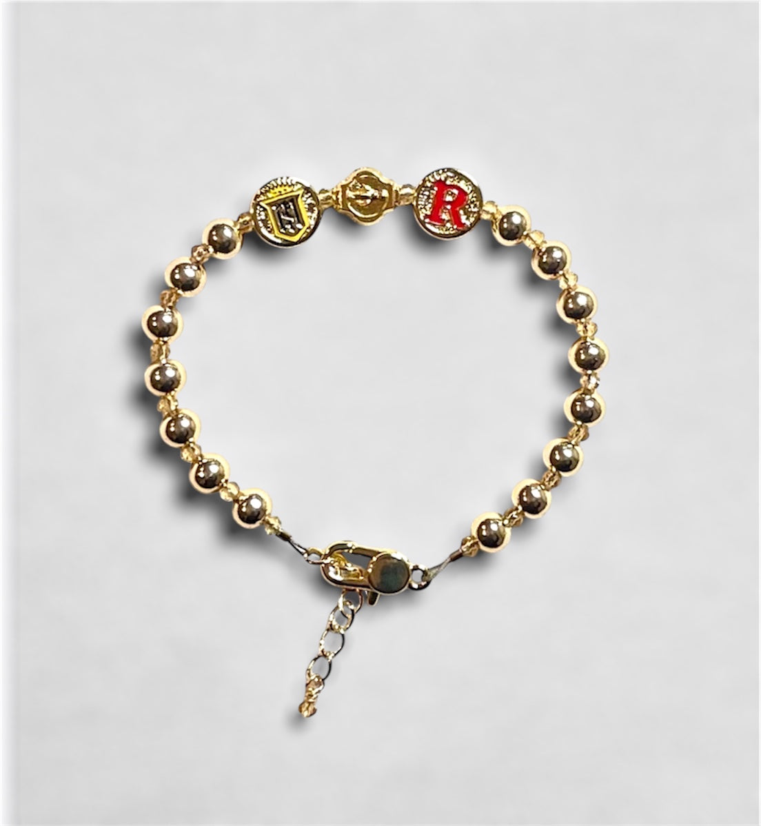 Servite & Rosary Gold Bracelet