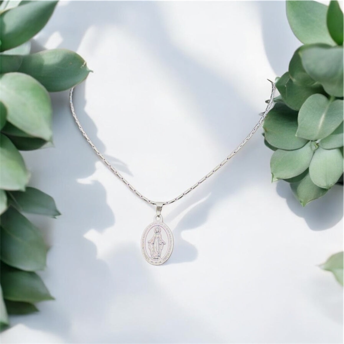 Titanium Miraculous Medal Necklace - Unisex