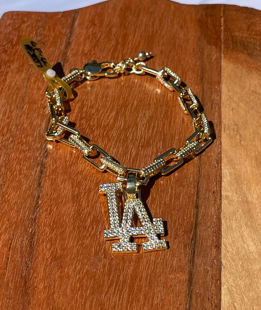 LA Dodgers Pave Bracelet