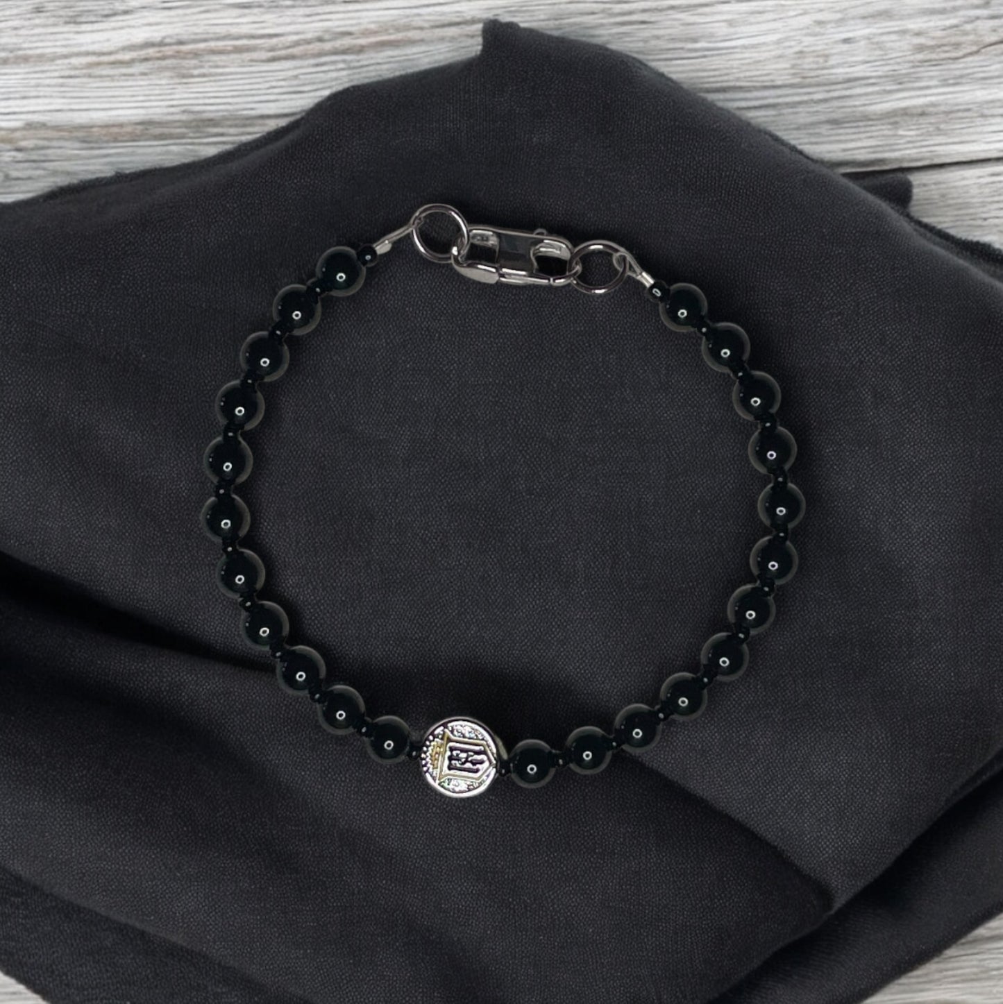 Mens Servite Onyx Bracelet
