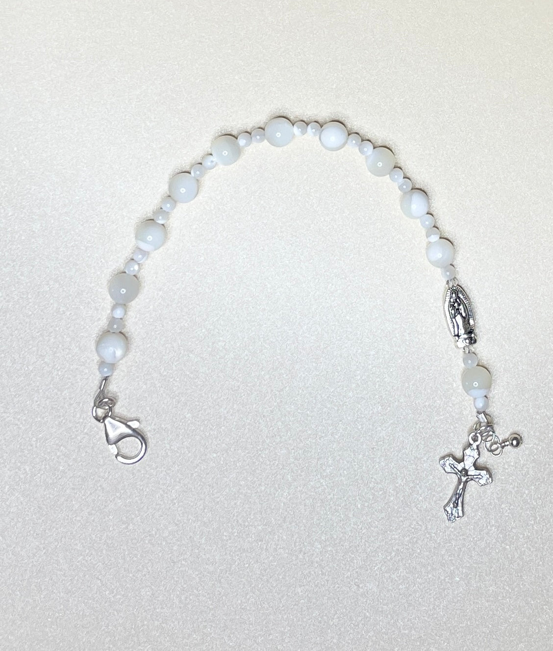 Mother of Pearl Rosary Bracelet