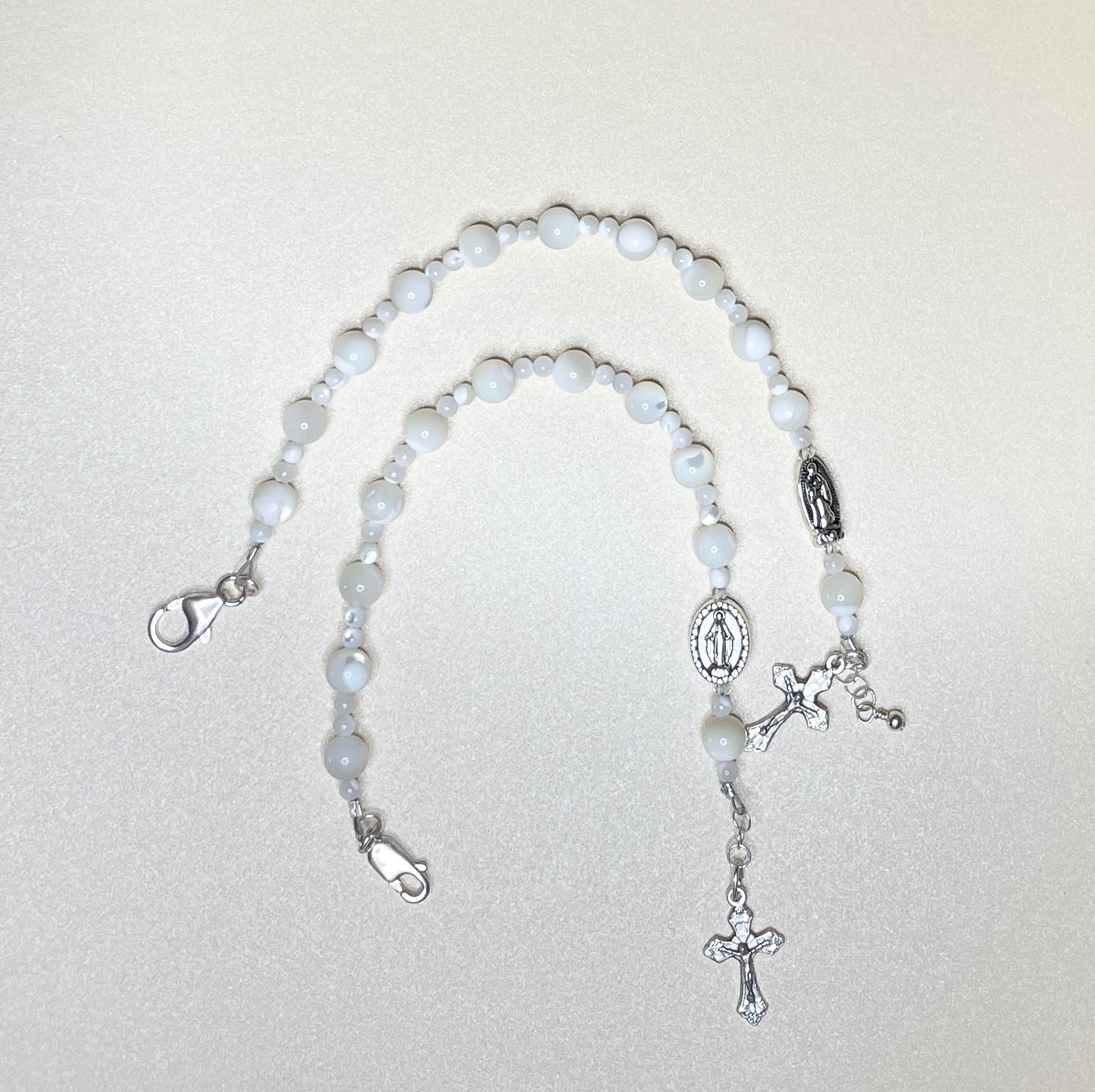 Mother of Pearl Rosary Bracelet