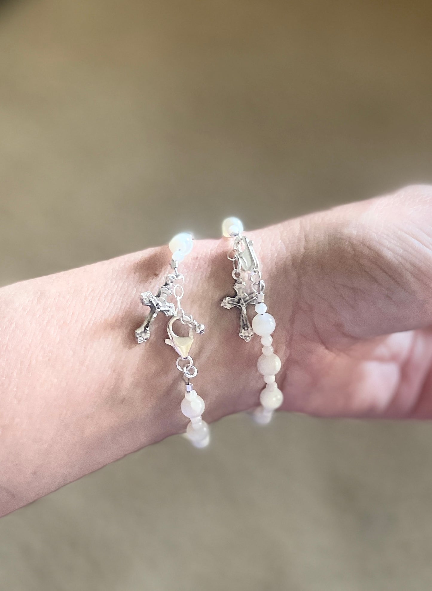 Mother of Pearl Rosary Bracelet