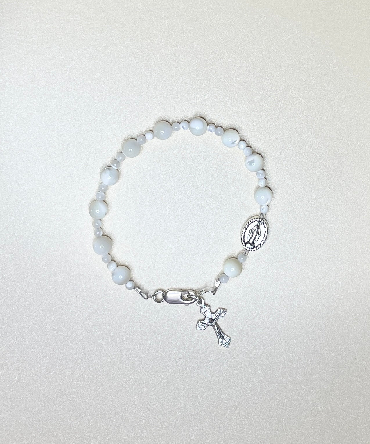 Mother of Pearl Rosary Bracelet