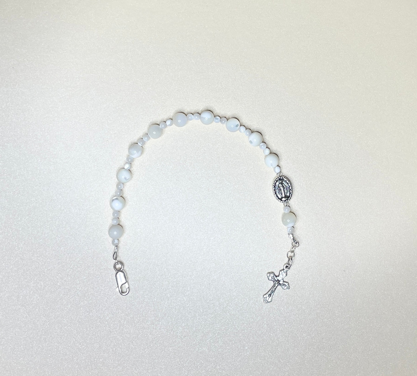 Mother of Pearl Rosary Bracelet