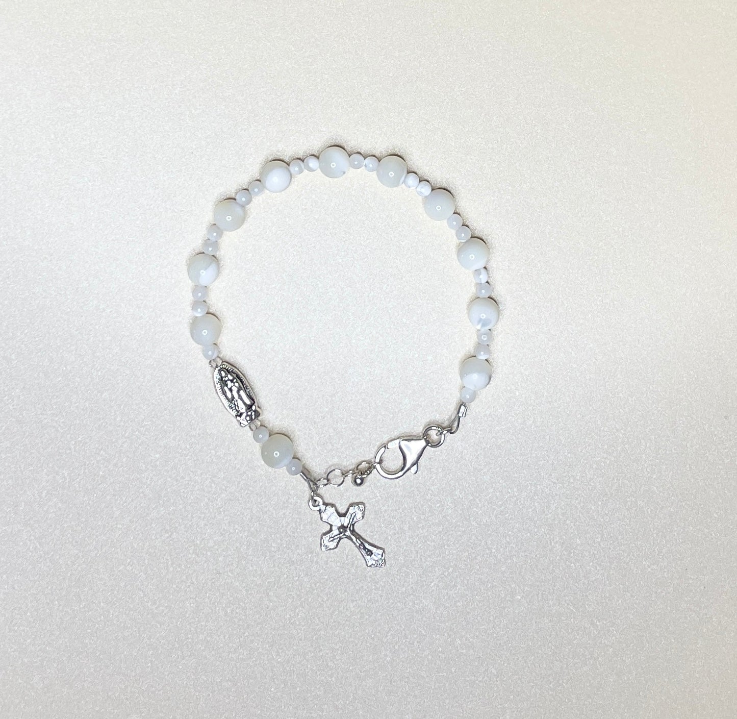 Mother of Pearl Rosary Bracelet