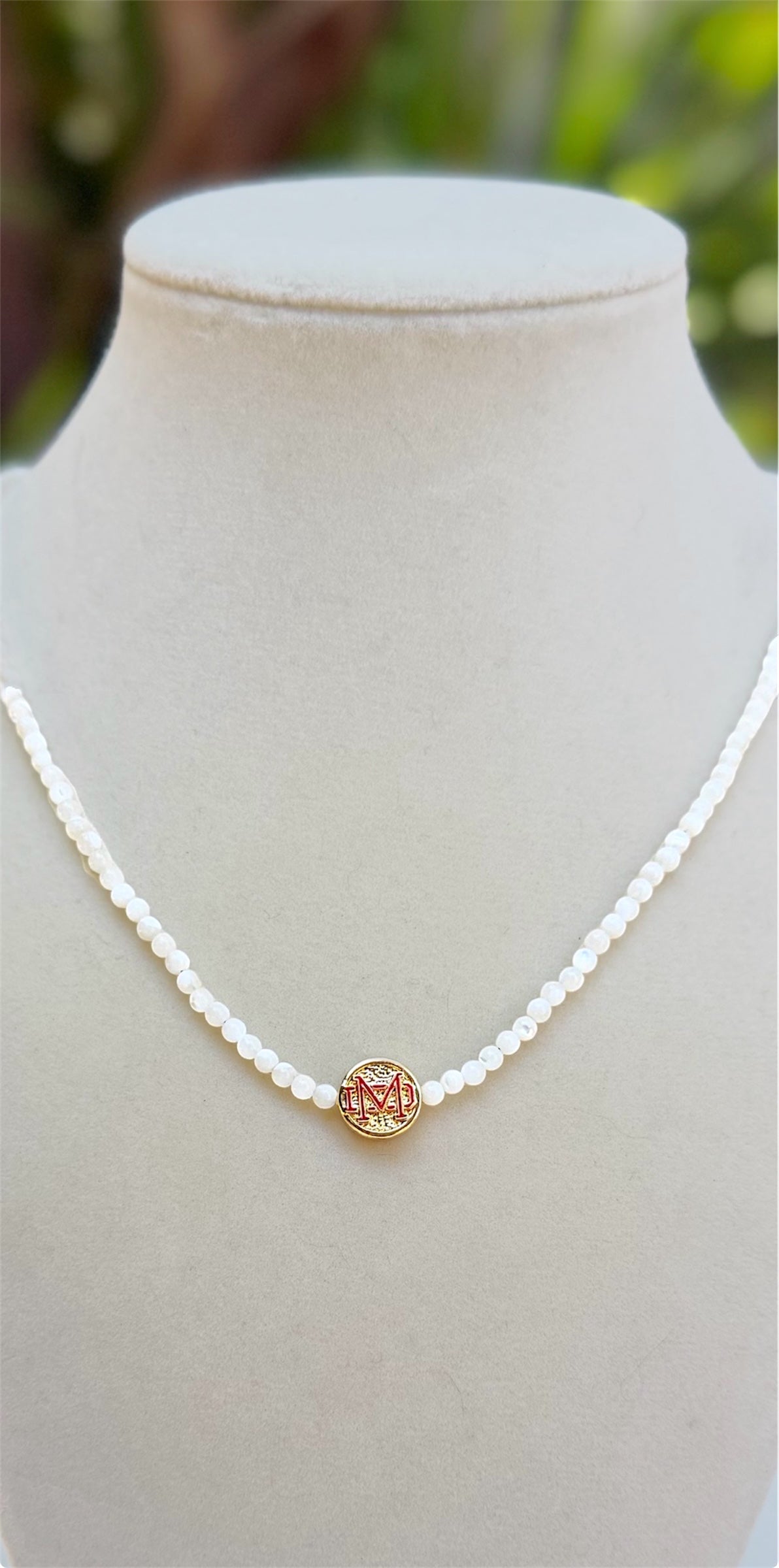 Mater Dei Mother of Pearl Necklace