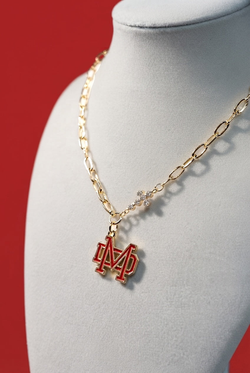 Monarch Cross Necklace