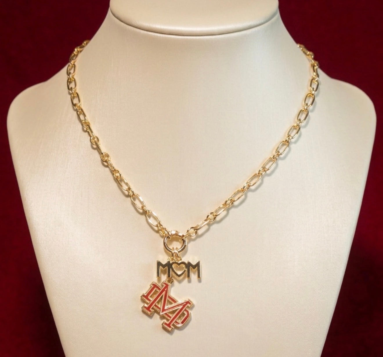 Mater Dei Mom Charm Holder Necklace