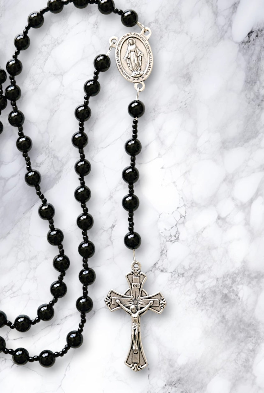 Servite Onyx Rosary