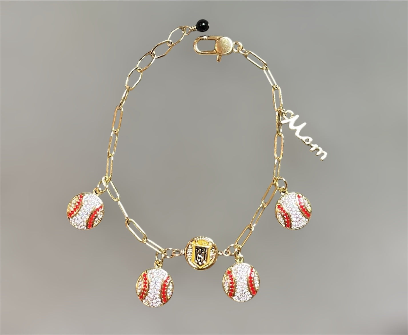 Servite Gold Baseball Bracelet