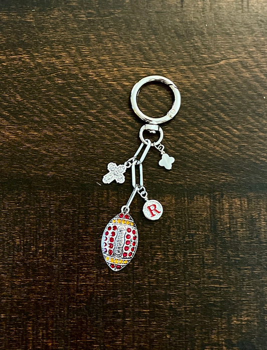 Rosary Flag Football Bag Charm