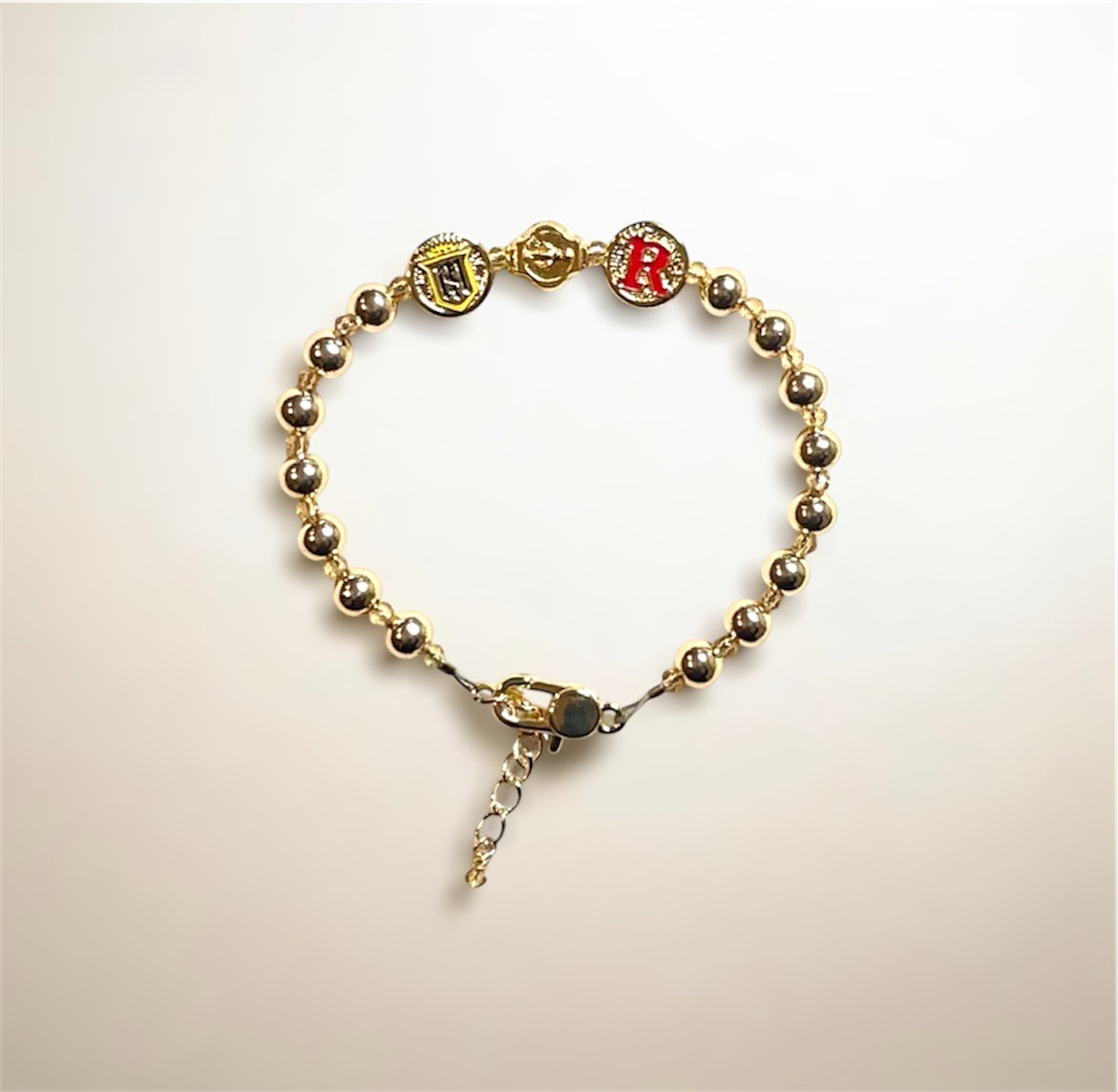 Servite & Rosary Gold Bracelet