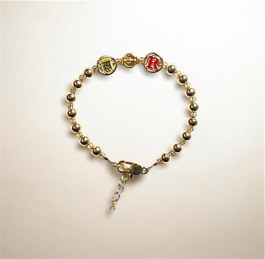 Servite & Rosary Gold Bracelet