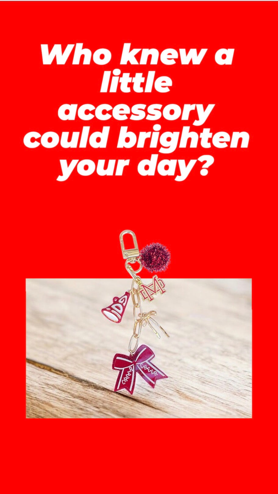 Mater Dei Cheer Spirit Bag Charm