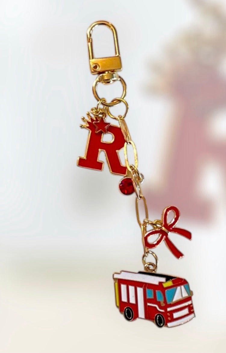 Red & Gold Backpack or Purse Charm