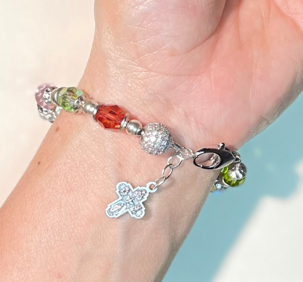 Spring Rosary Bracelet