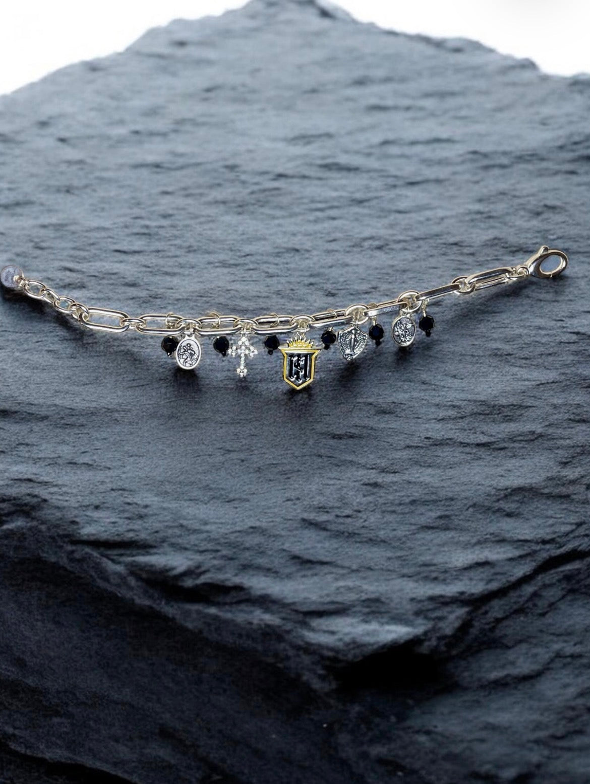 Servite Devotion Sterling Silver Charm Bracelet