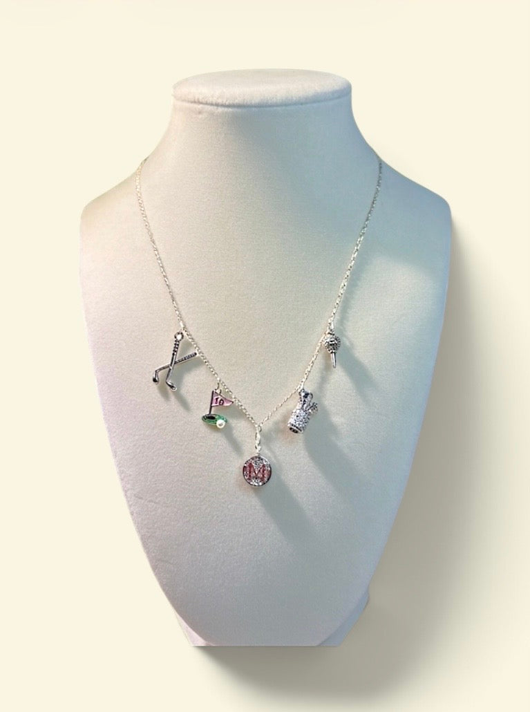 Mater Dei Golf Charm Necklace