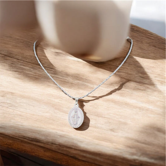 Titanium Miraculous Medal Necklace - Unisex