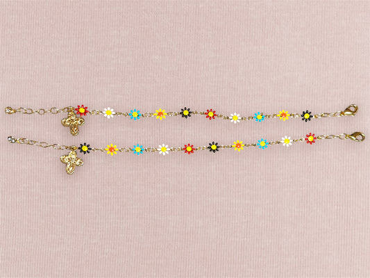 Floral Rosary Bracelet