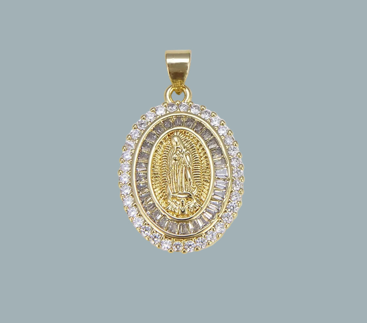 Golden Our Lady of Guadalupe