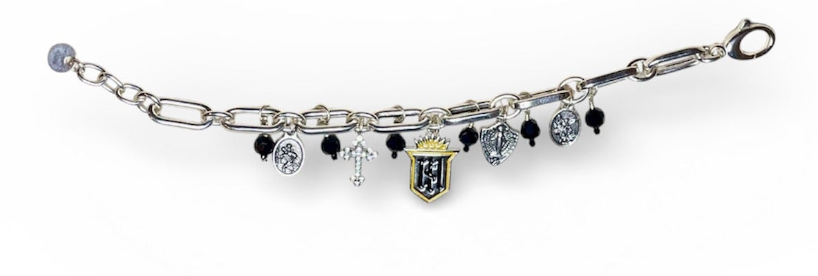 Servite Devotion Sterling Silver Charm Bracelet