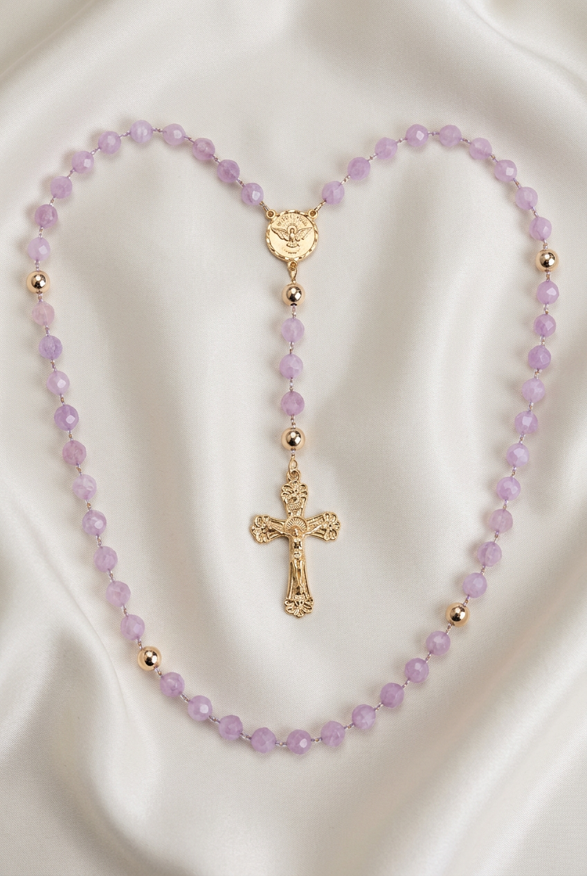 Lavender Confirmation Rosary