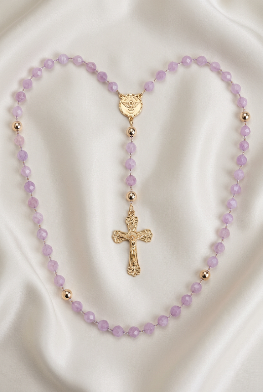 Lavender Confirmation Rosary