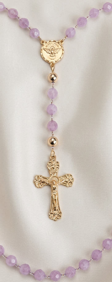 Lavender Confirmation Rosary