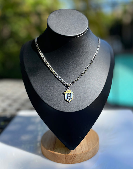 Servite High School Silver Crest Necklace