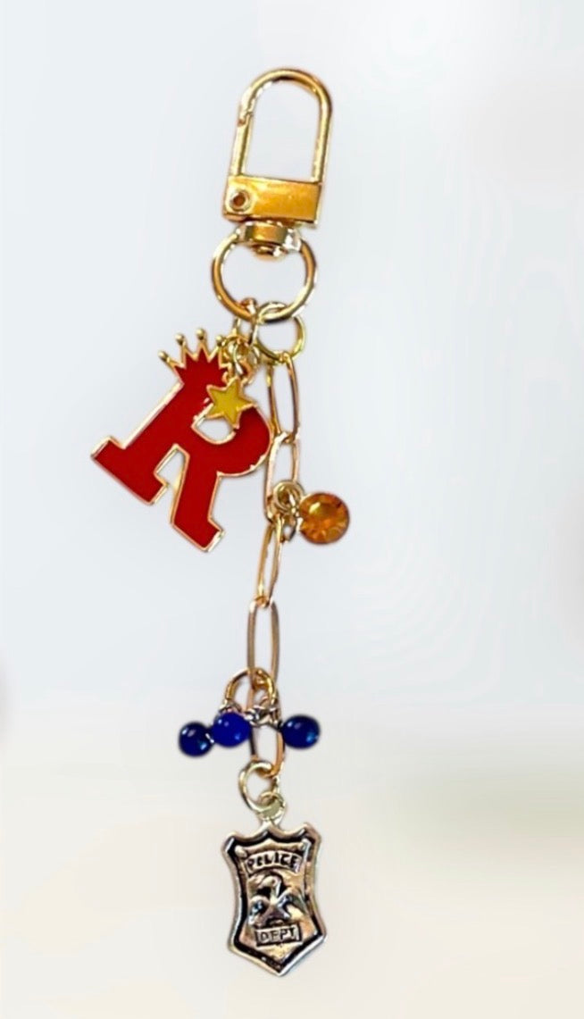 Red & Gold Backpack or Purse Charm