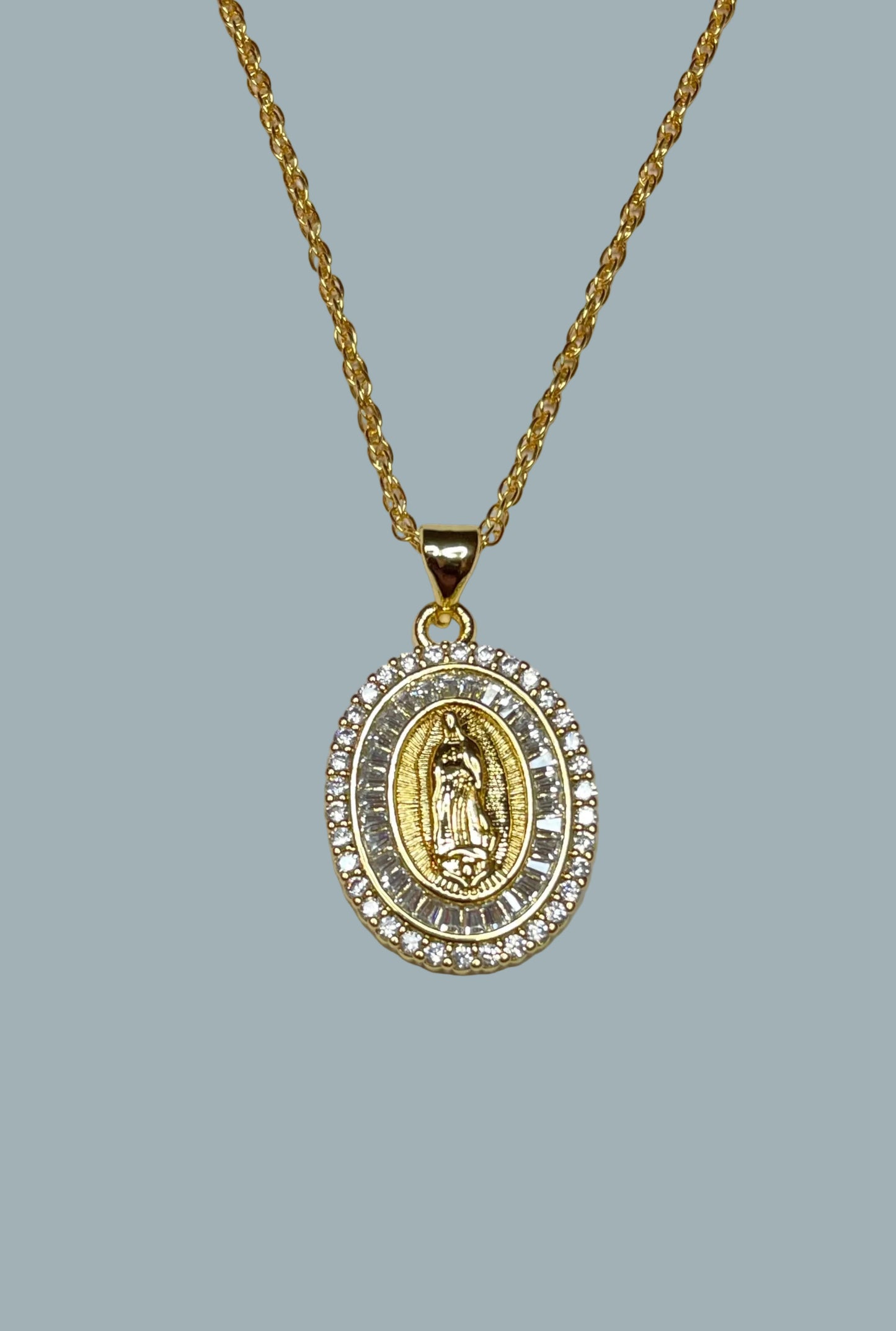 Golden Our Lady of Guadalupe