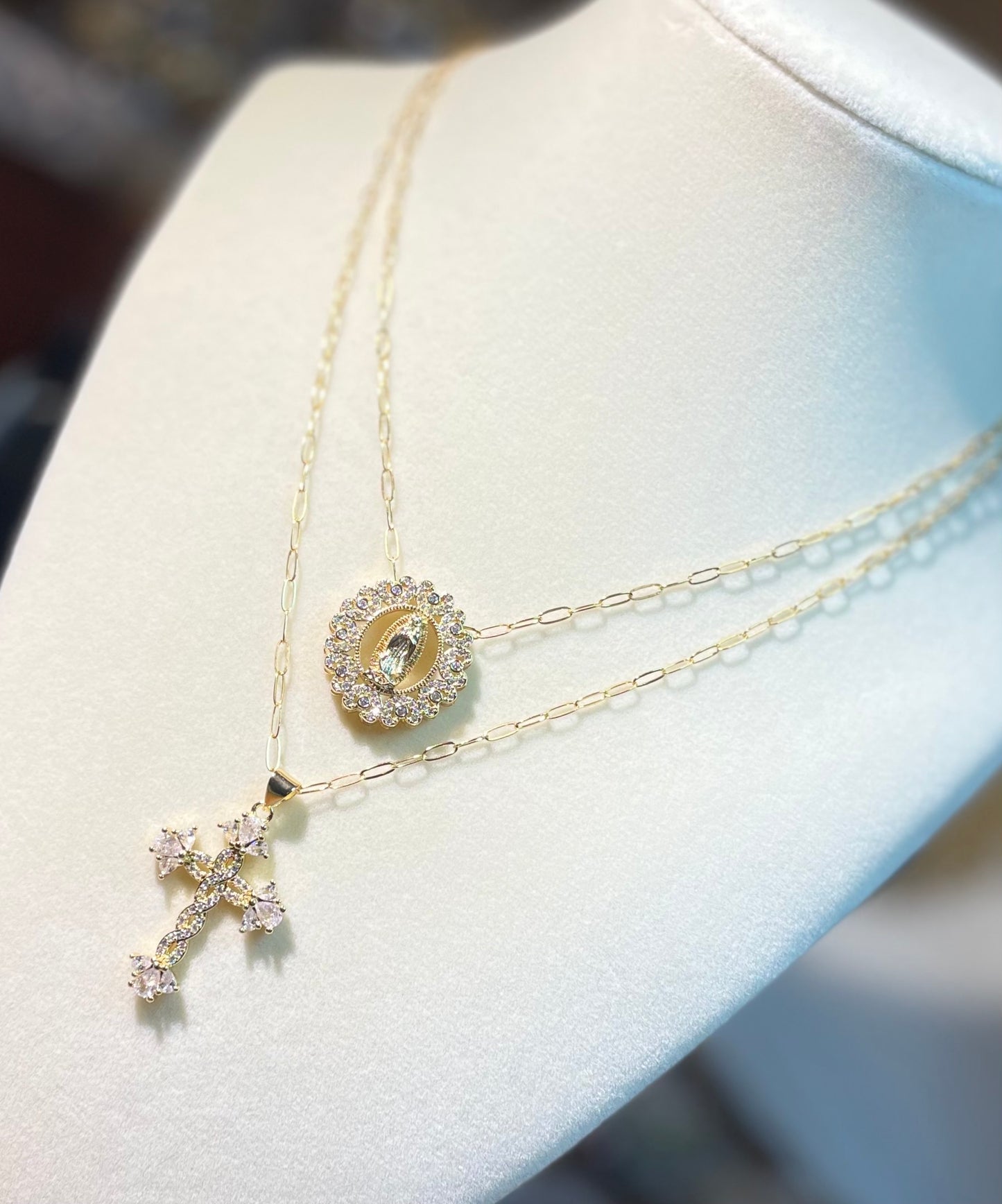 Faith & Light Layered Necklace