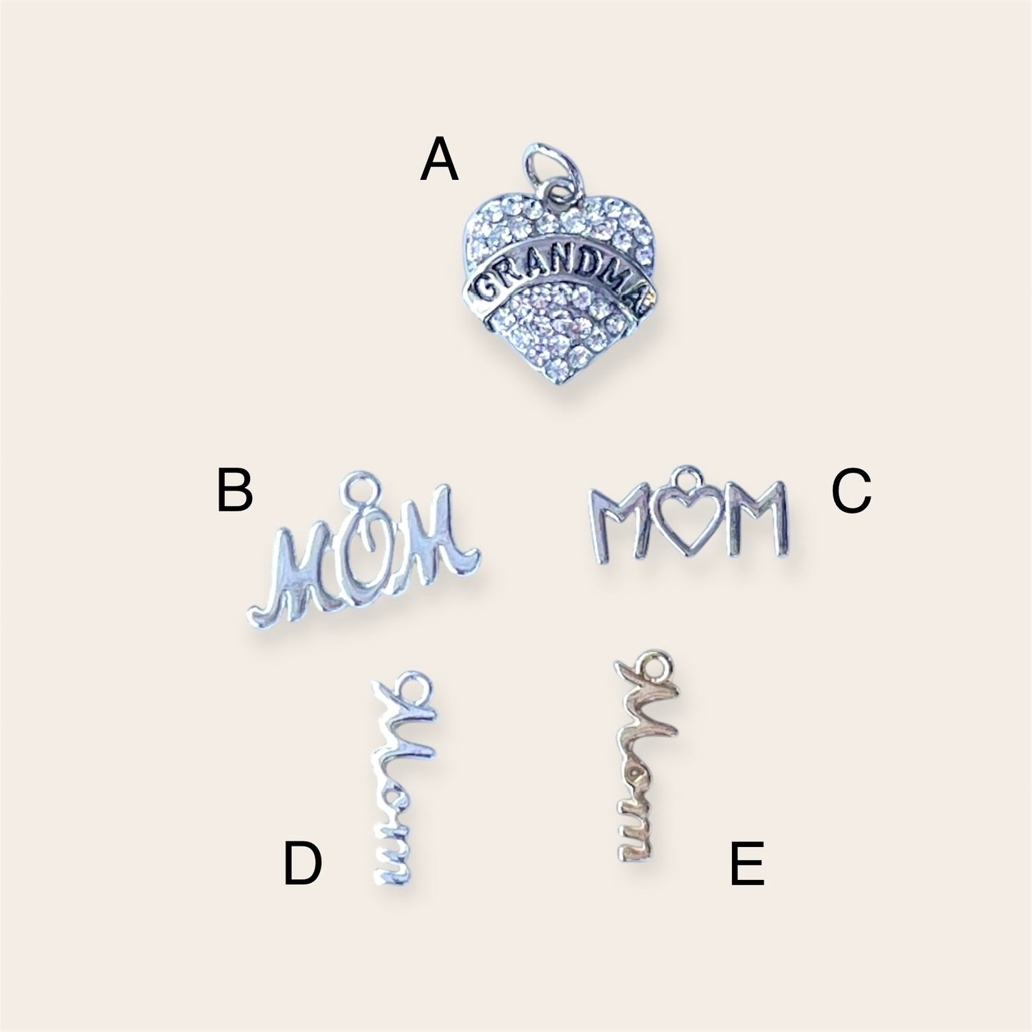 Mom & Grandma Charms
