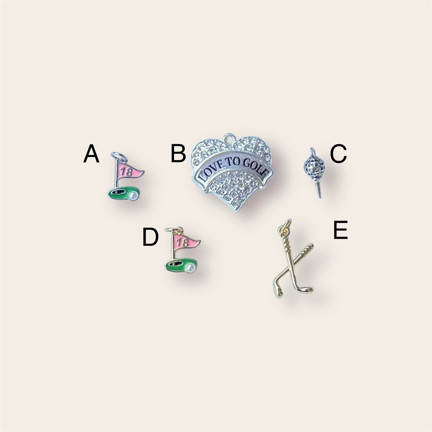 Golf Charms