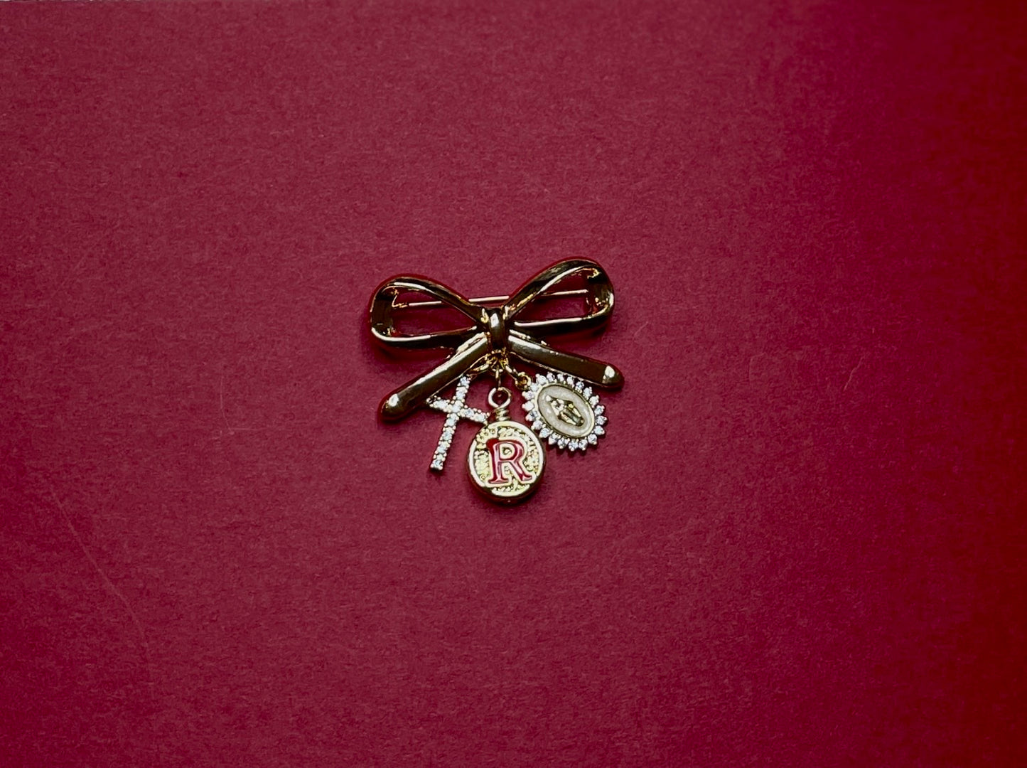 Rosary Academy Broach — Silver & Gold