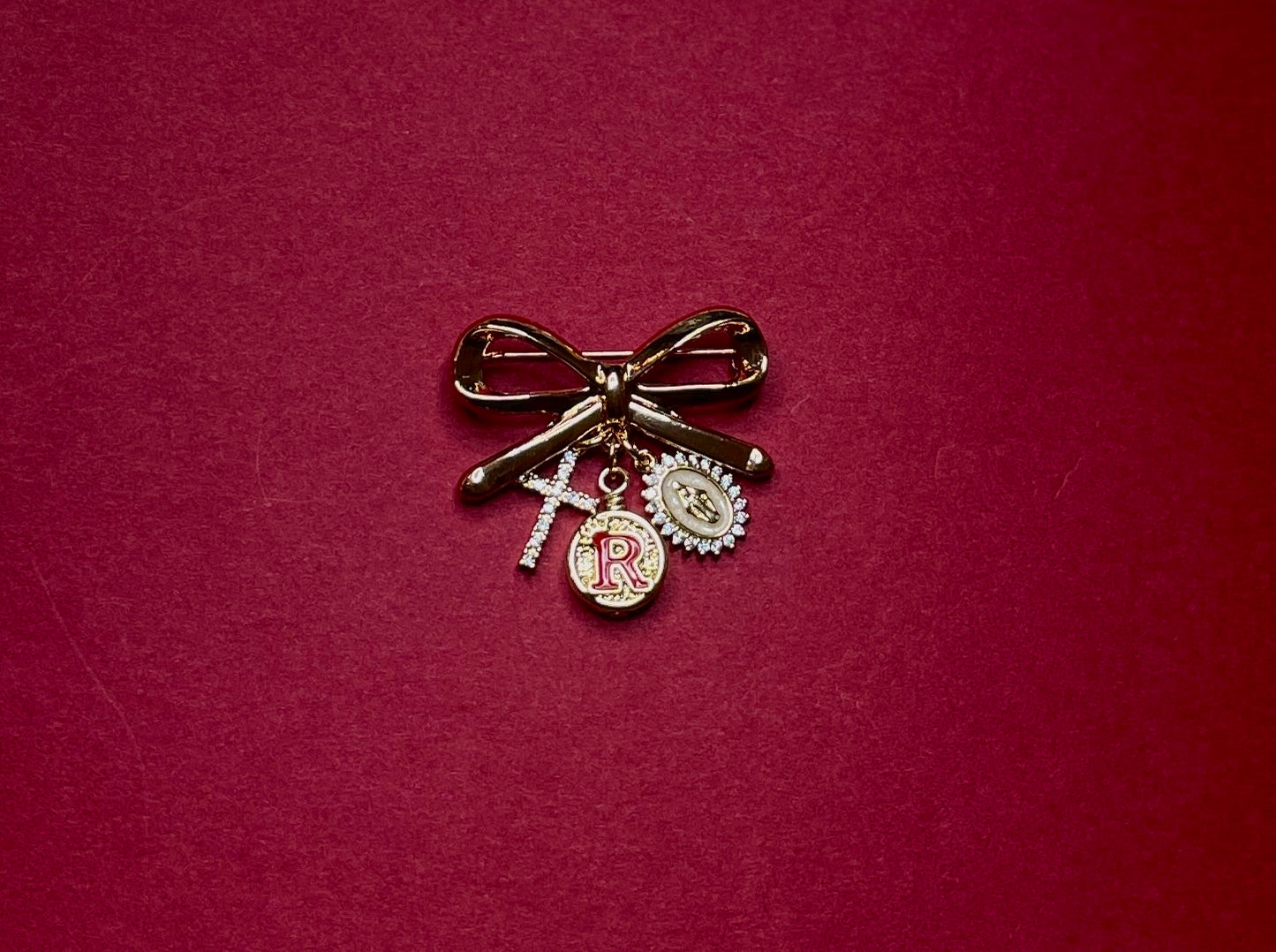 Rosary Academy Broach — Silver & Gold