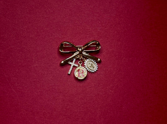 Rosary Academy Broach — Silver & Gold