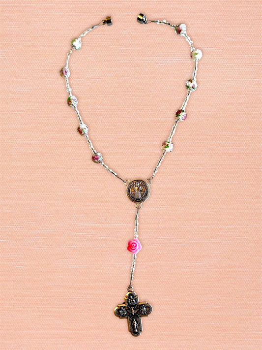 Floral Blessings Car Rosary