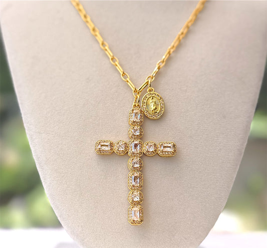 Sparkling Cross Necklace