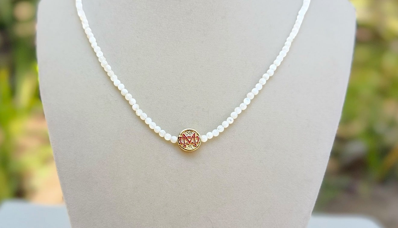 Mater Dei Mother of Pearl Necklace