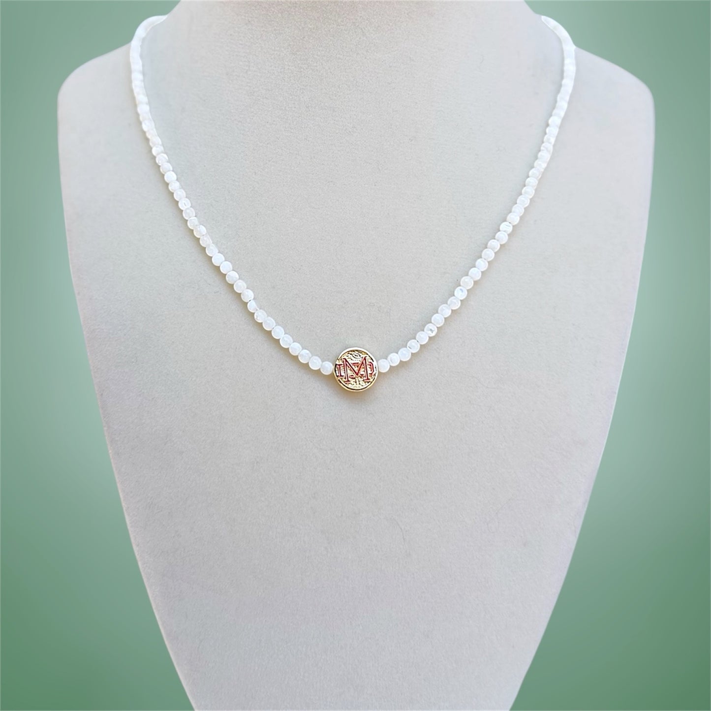 Mater Dei Mother of Pearl Necklace
