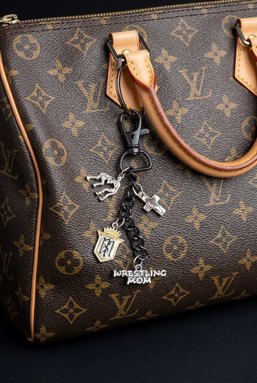 Servite Wresting Mom Bag Charm