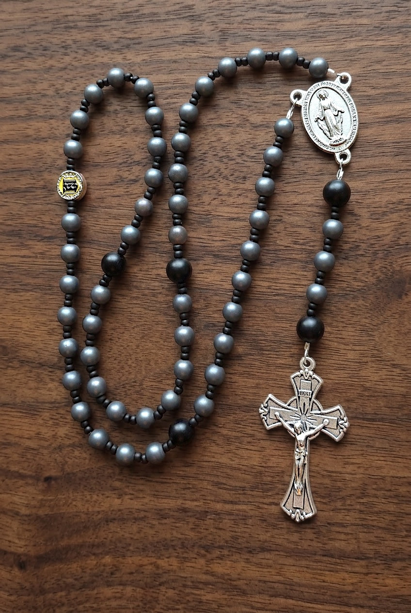 Servite Hematite Rosary