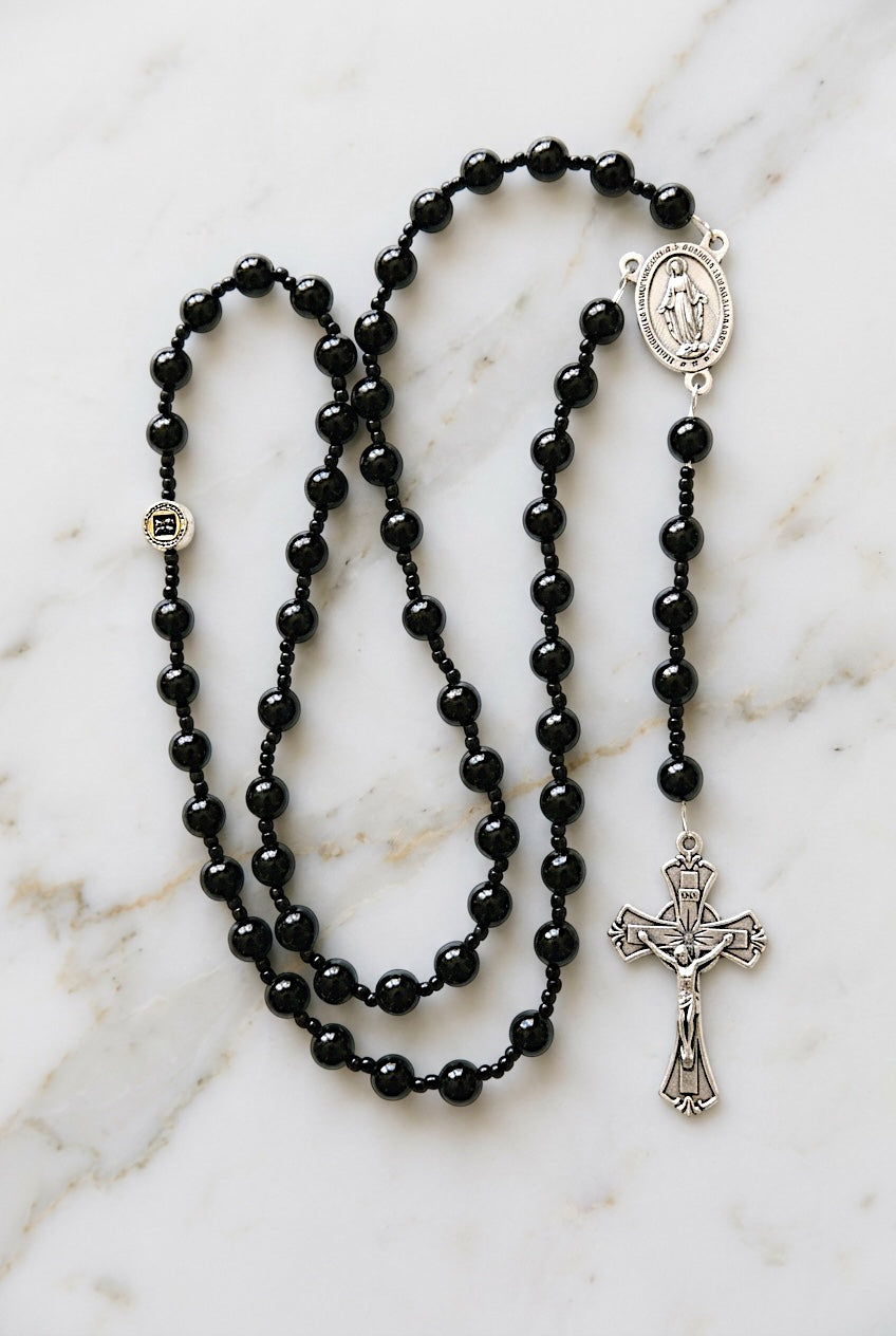 Servite Onyx Rosary